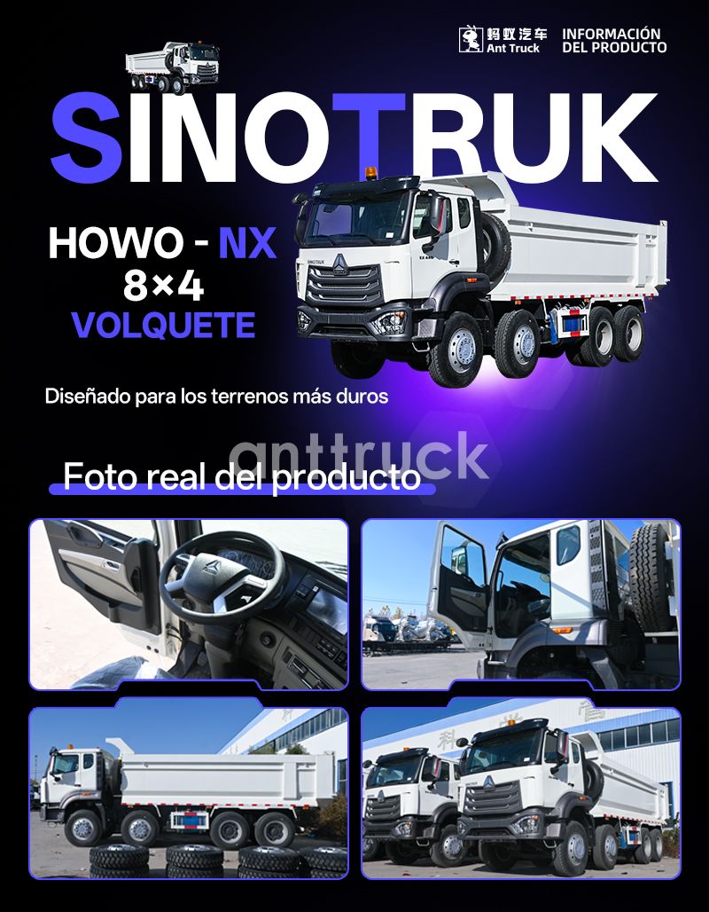 Nuevo camión volquete Sinotruk HOWO NX 8X4